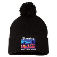 Beaching Not Teaching Pom Pom 12in Knit Beanie