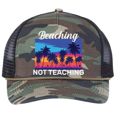 Beaching Not Teaching Retro Rope Trucker Hat Cap