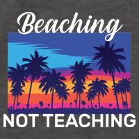 Beaching Not Teaching Vector Backpack