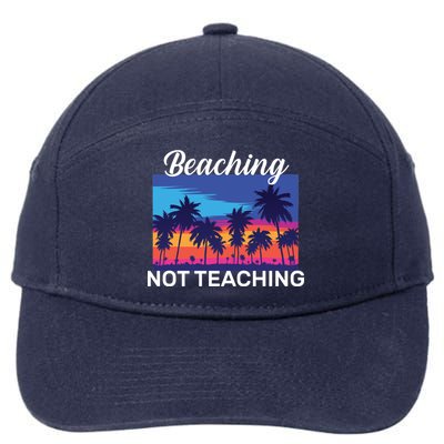 Beaching Not Teaching 7-Panel Snapback Hat