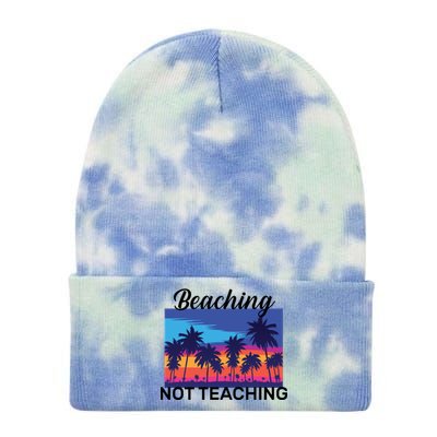 Beaching Not Teaching Tie Dye 12in Knit Beanie