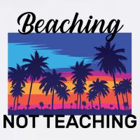 Beaching Not Teaching Garment-Dyed Sweatshirt
