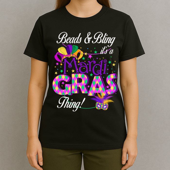 Beads & Bling It's A Mardi Gras Thing T-Shirt