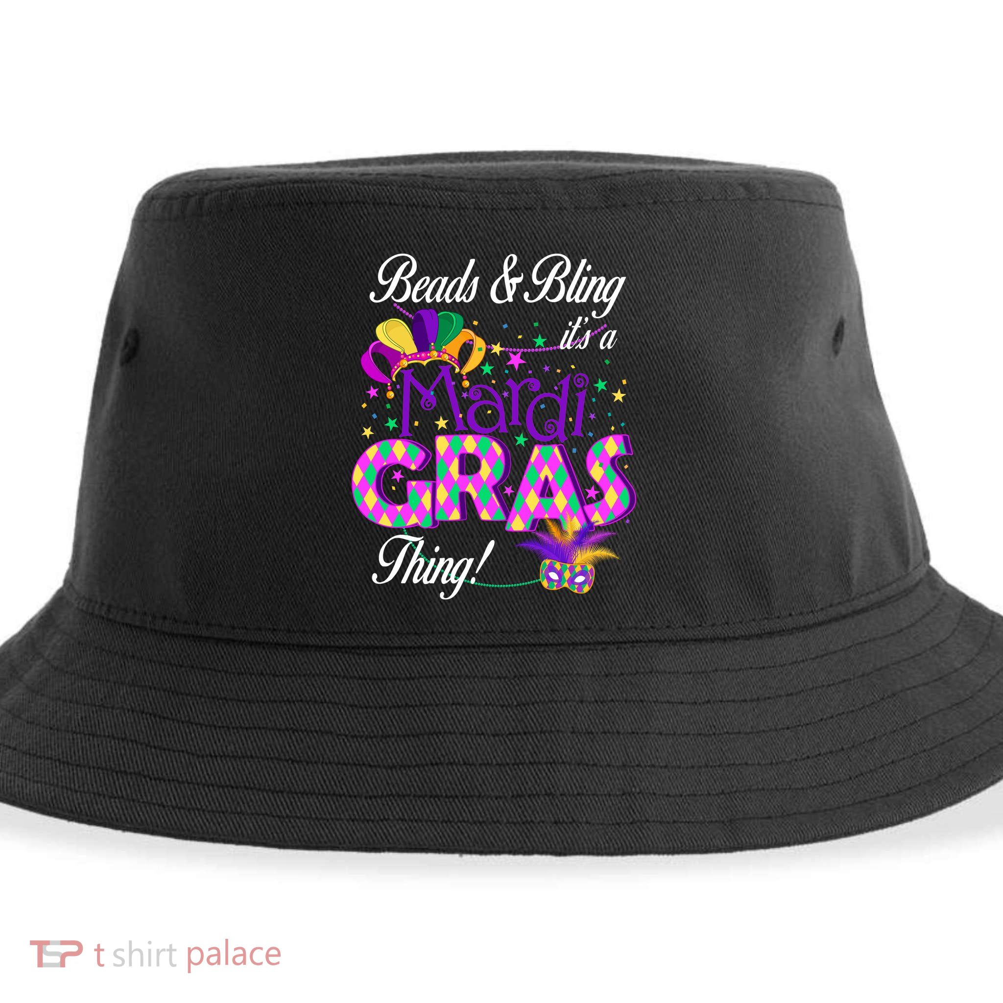 Beads & Bling It's A Mardi Gras Thing Sustainable Bucket Hat