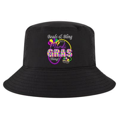 Beads and Bling it's a Mardi Gras Thing Cool Comfort Performance Bucket Hat