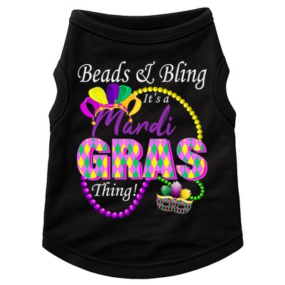 Beads and Bling it's a Mardi Gras Thing Doggie Tank
