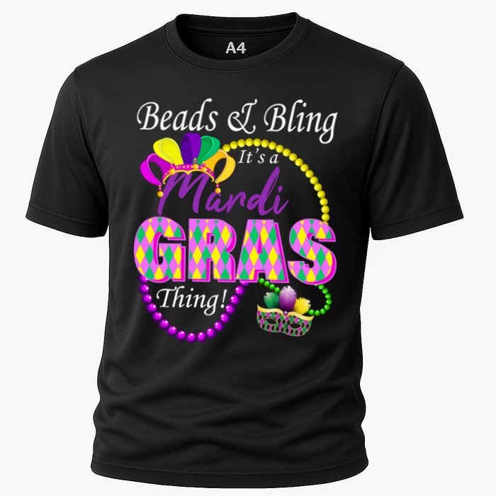 Beads and Bling it's a Mardi Gras Thing Performance Shirt