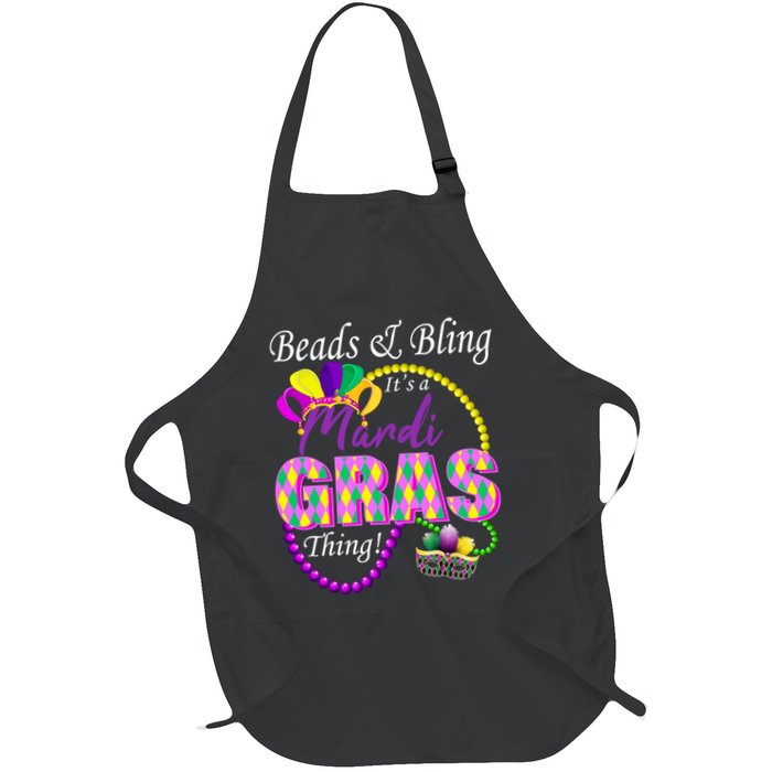 Beads and Bling it's a Mardi Gras Thing Apron