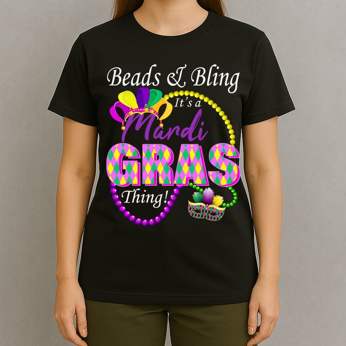 Beads and Bling it's a Mardi Gras Thing T-Shirt