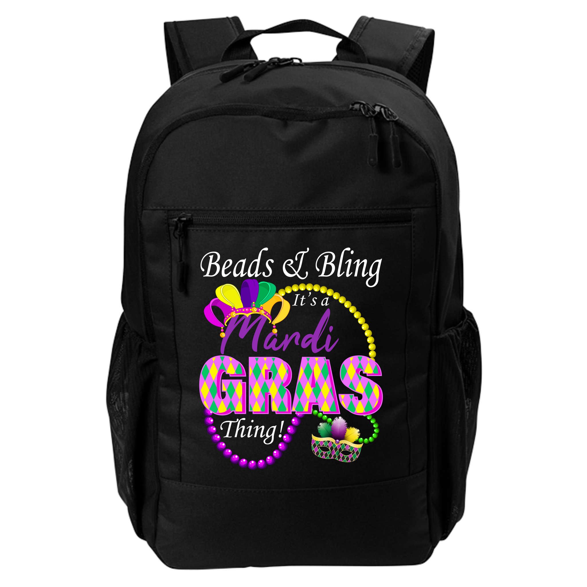 Beads and Bling it's a Mardi Gras Thing Backpack