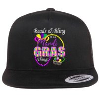 Beads and Bling it's a Mardi Gras Thing Flatbill Hat