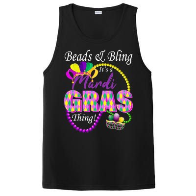 Beads and Bling it's a Mardi Gras Thing PosiCharge Competitor Tank