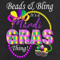 Beads and Bling it's a Mardi Gras Thing Trucker Hat