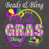 Beads and Bling it's a Mardi Gras Thing Vector Backpack