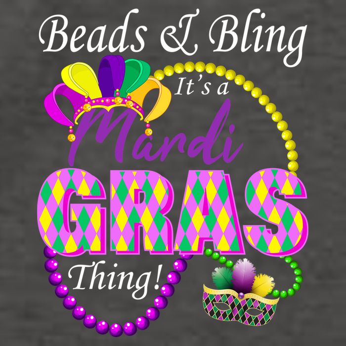 Beads and Bling it's a Mardi Gras Thing Vector Backpack
