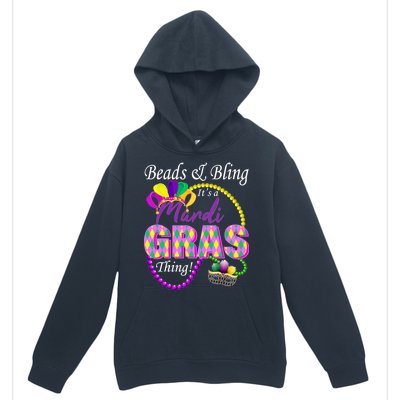 Beads and Bling it's a Mardi Gras Thing Urban Pullover Hoodie