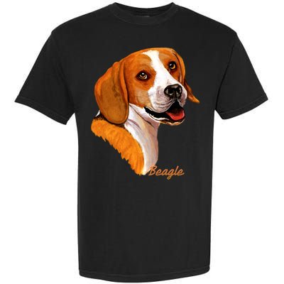 Beagle Dog Signature Portrait Garment-Dyed Heavyweight T-Shirt