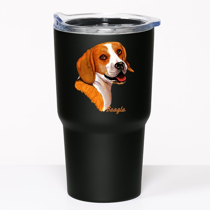 Beagle Dog Signature Portrait Tumbler