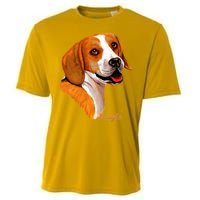 Beagle Dog Signature Portrait Cooling Performance Crew T-Shirt