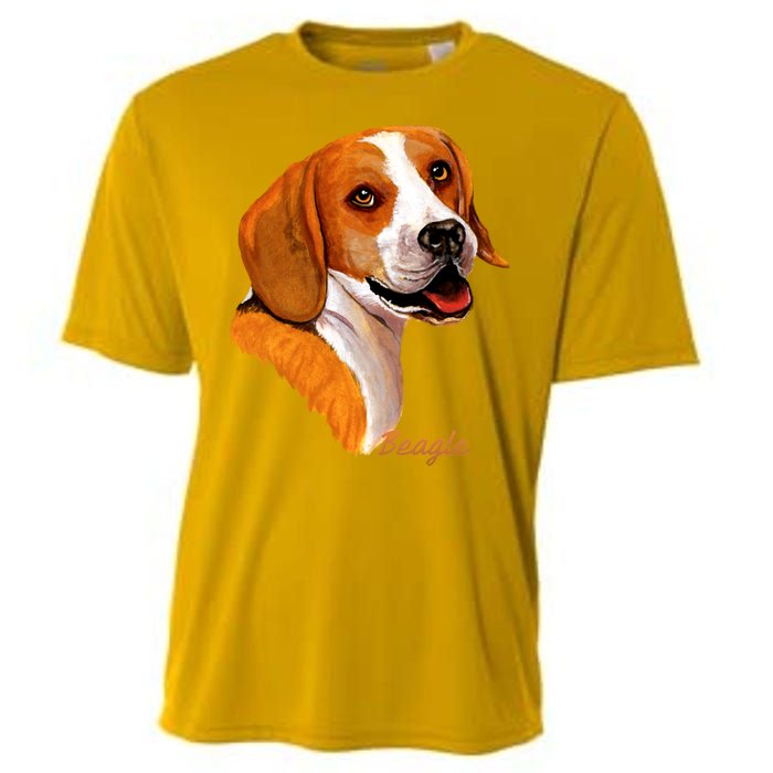 Beagle Dog Signature Portrait Cooling Performance Crew T-Shirt