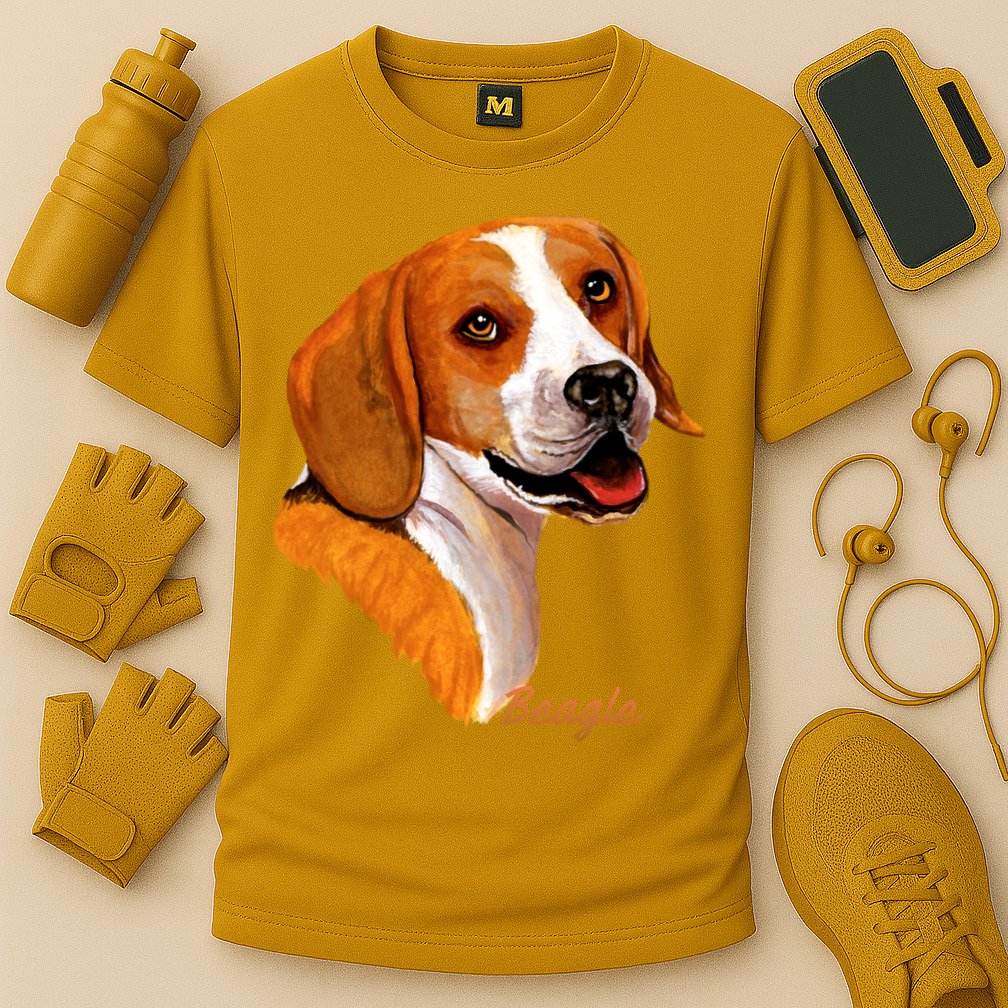 Beagle Dog Signature Portrait Performance Shirt