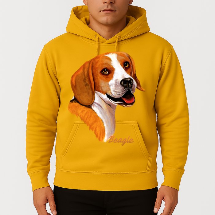 Beagle Dog Signature Portrait Hoodie