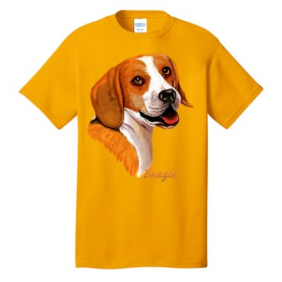 Beagle Dog Signature Portrait Tall T-Shirt