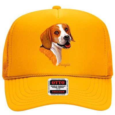 Beagle Dog Signature Portrait Trucker Hat