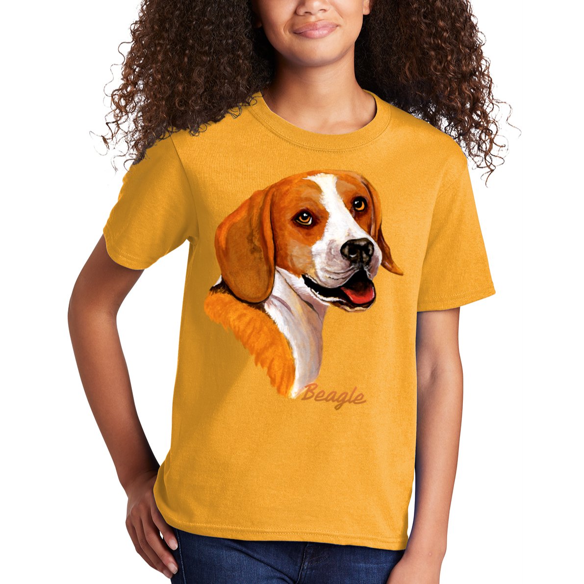 Beagle Dog Signature Portrait Kids T-Shirt