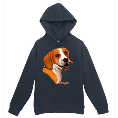 Beagle Dog Signature Portrait Urban Pullover Hoodie