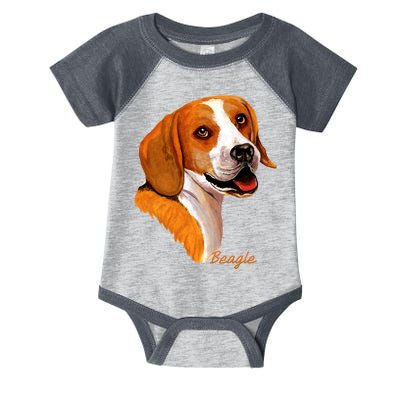 Beagle Dog Signature Portrait Infant Baby Jersey Bodysuit