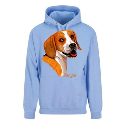 Beagle Dog Signature Portrait Unisex Surf Hoodie