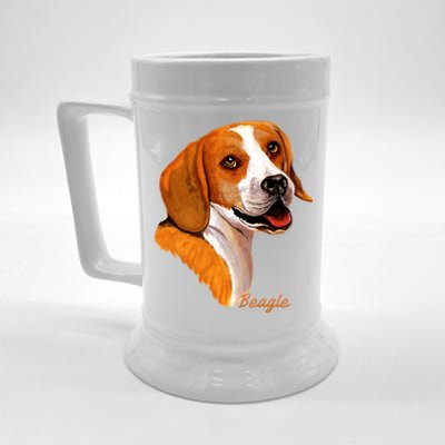 Beagle Dog Signature Portrait Beer Stein