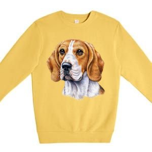 Beagle Face Premium Crewneck Sweatshirt