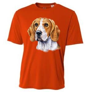 Beagle Face Cooling Performance Crew T-Shirt