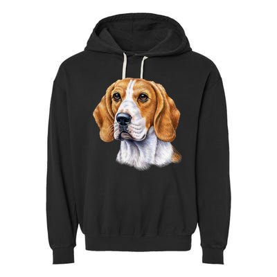 Beagle Face Garment-Dyed Fleece Hoodie