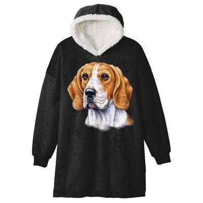 Beagle Face Hooded Wearable Blanket