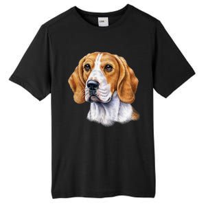 Beagle Face Tall Fusion ChromaSoft Performance T-Shirt