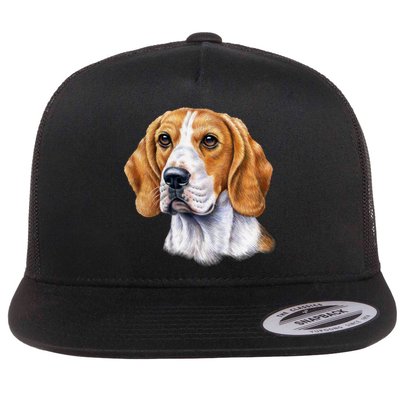 Beagle Face Flatbill Hat