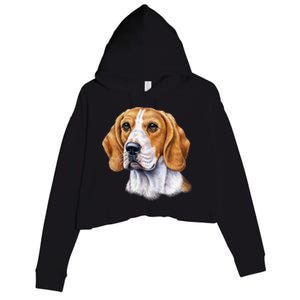 Beagle Face Crop Fleece Hoodie