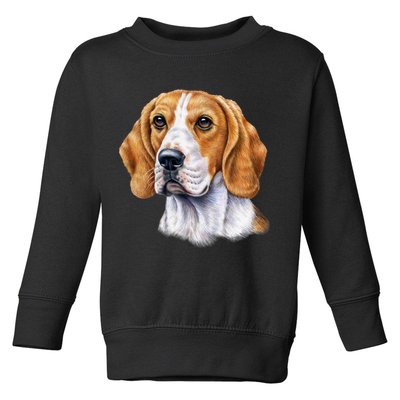 Beagle Face Toddler Sweatshirt