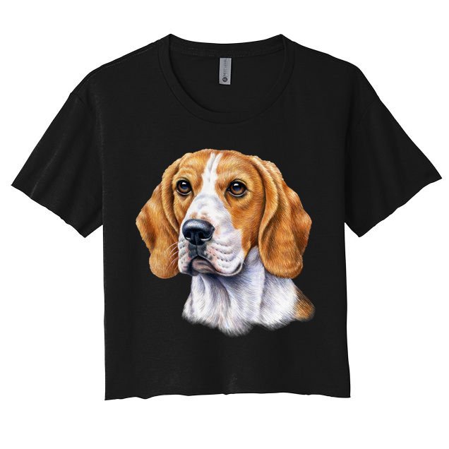 Beagle Face Crop Top