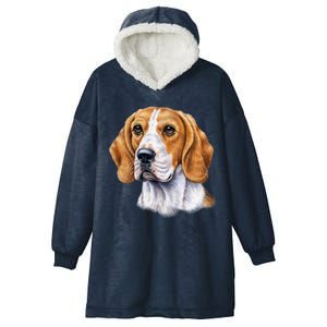 Beagle Face Hooded Wearable Blanket