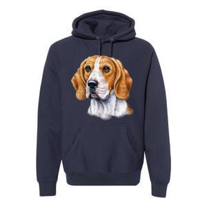 Beagle Face Premium Hoodie