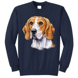 Beagle Face Tall Sweatshirt