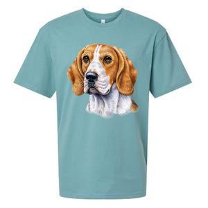 Beagle Face Sueded Cloud Jersey T-Shirt