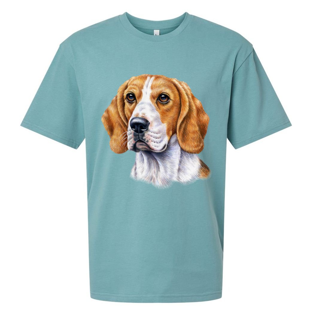 Beagle Face Sueded Cloud Jersey T-Shirt