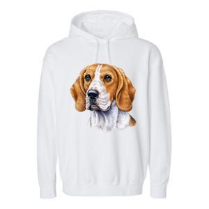 Beagle Face Garment-Dyed Fleece Hoodie