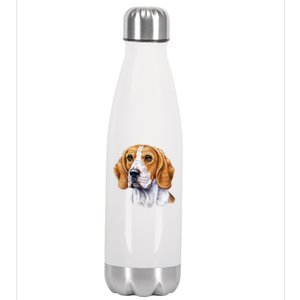 Beagle Face Stainless Steel Insulated Water Bottle