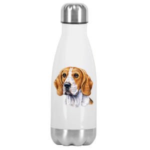 Beagle Face Stainless Steel Insulated Water Bottle